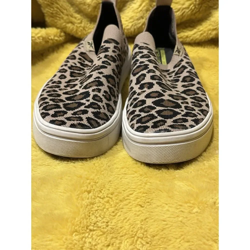 Reebok Women's Sz 8 Katura Onlux Walking Shoes Brown Animal Print Casual Comfort